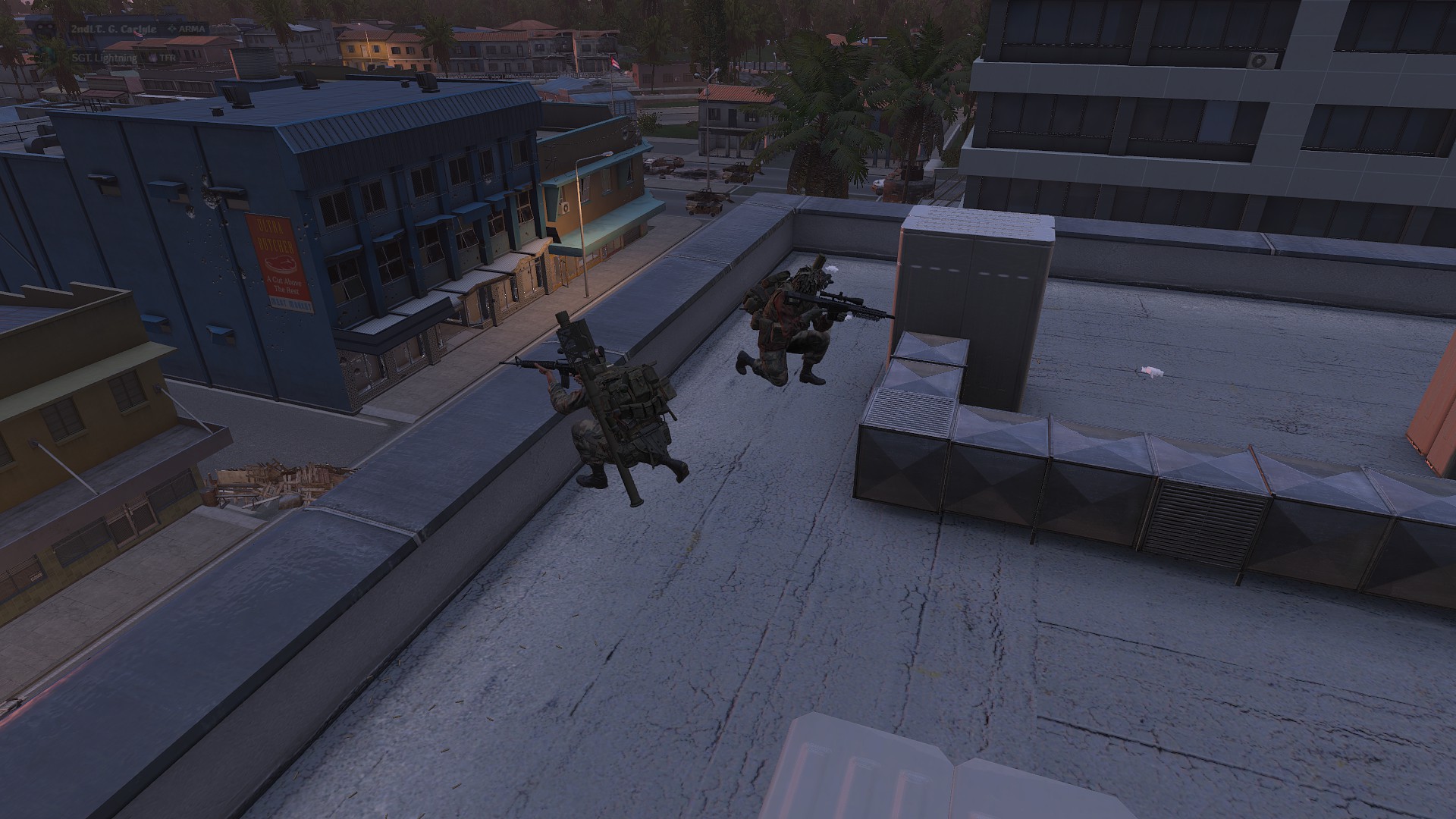 Urban combat from above
